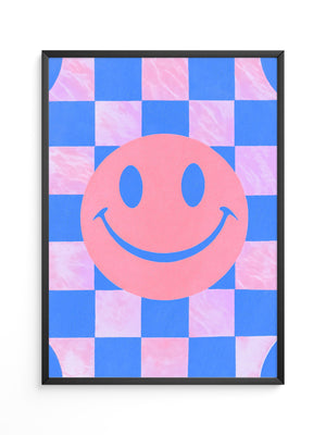 Smiley Muster Pastellfarben