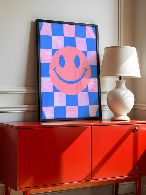 Smiley Muster Pastellfarben