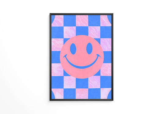 Smiley Muster Pastellfarben