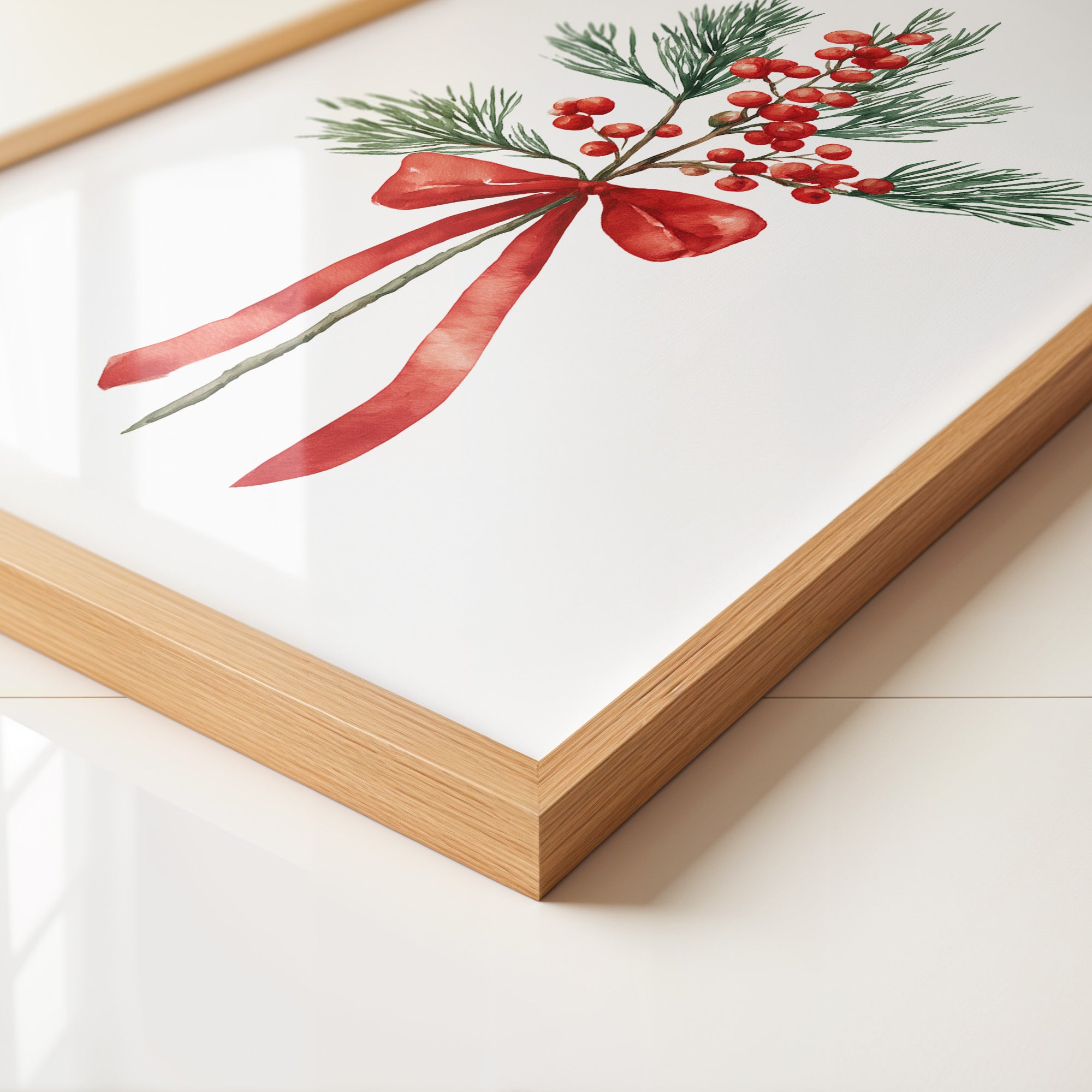 Tannenzweige Beeren Rot Schleife