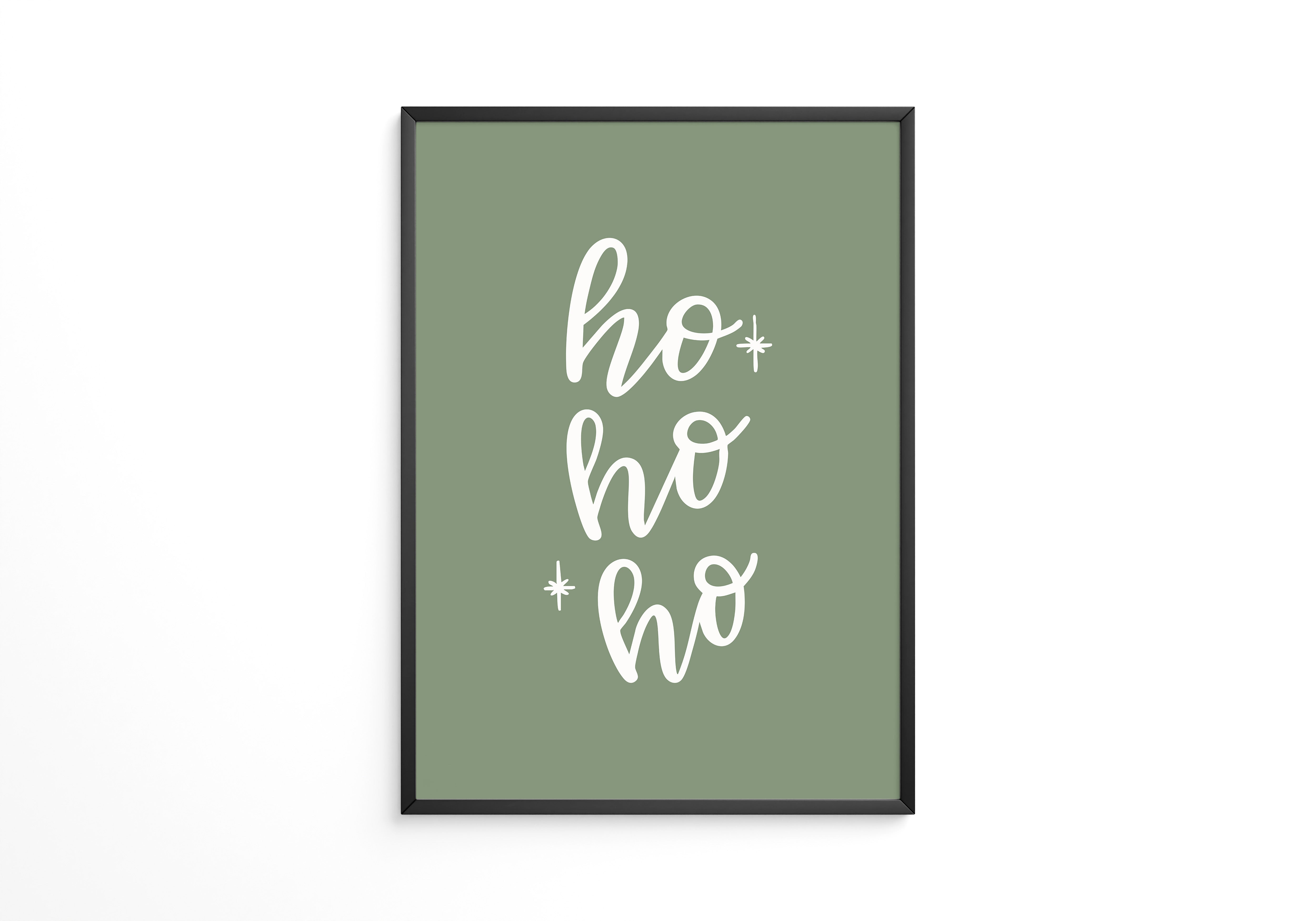 Ho Ho Ho Schrift grün