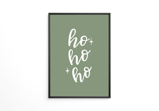 Ho Ho Ho Schrift grün
