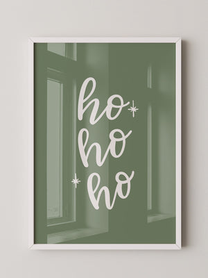Ho Ho Ho Schrift grün