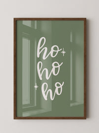 Ho Ho Ho Schrift grün