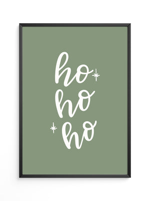 Ho Ho Ho Schrift grün