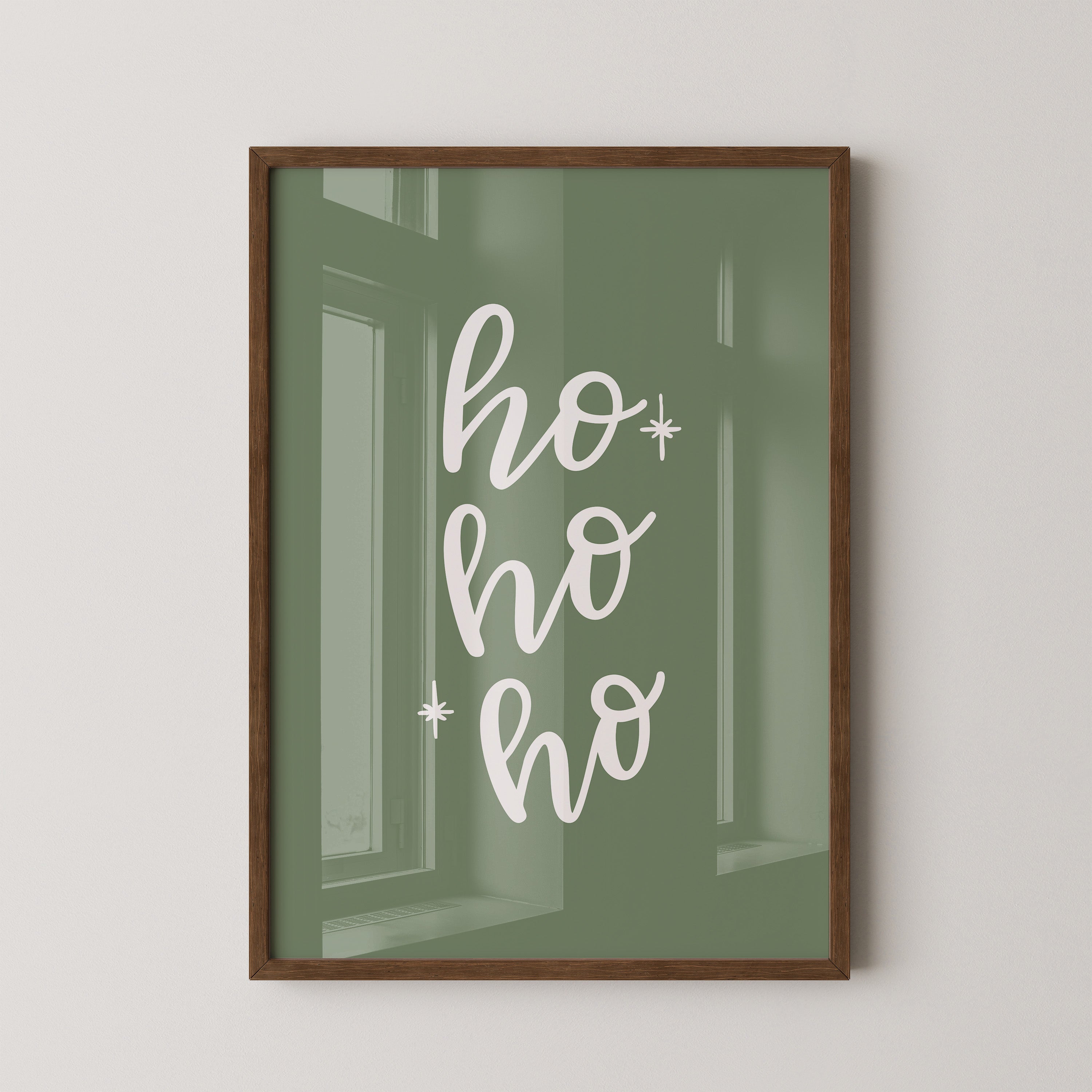 Ho Ho Ho Schrift grün