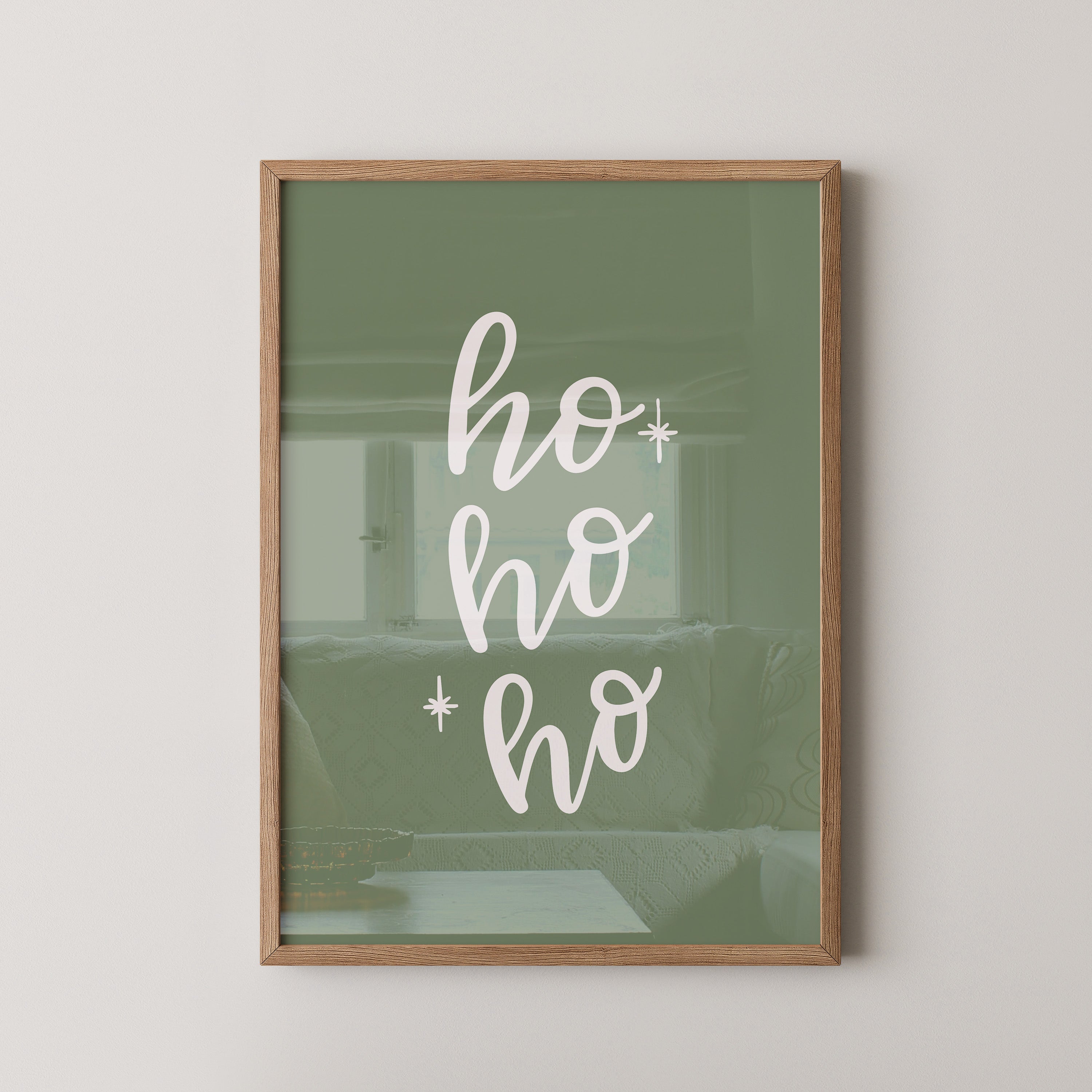 Ho Ho Ho Schrift grün