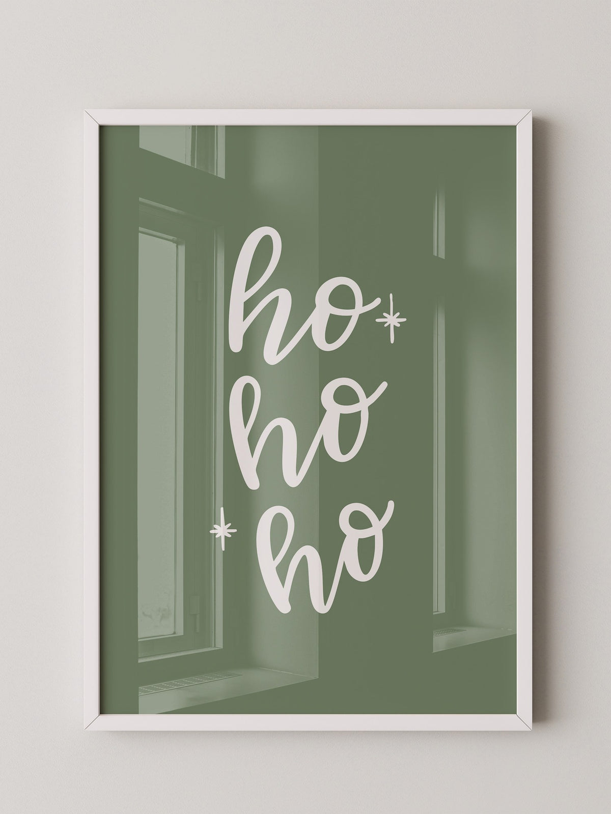 Ho Ho Ho Schrift grün