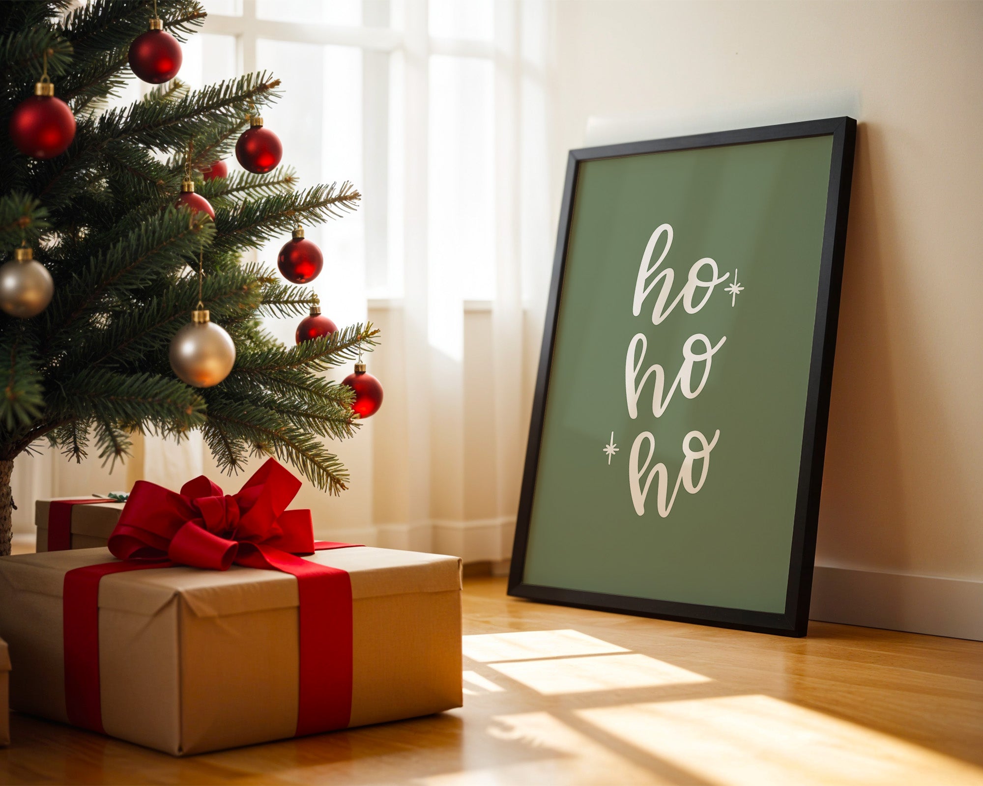 Ho Ho Ho Schrift grün