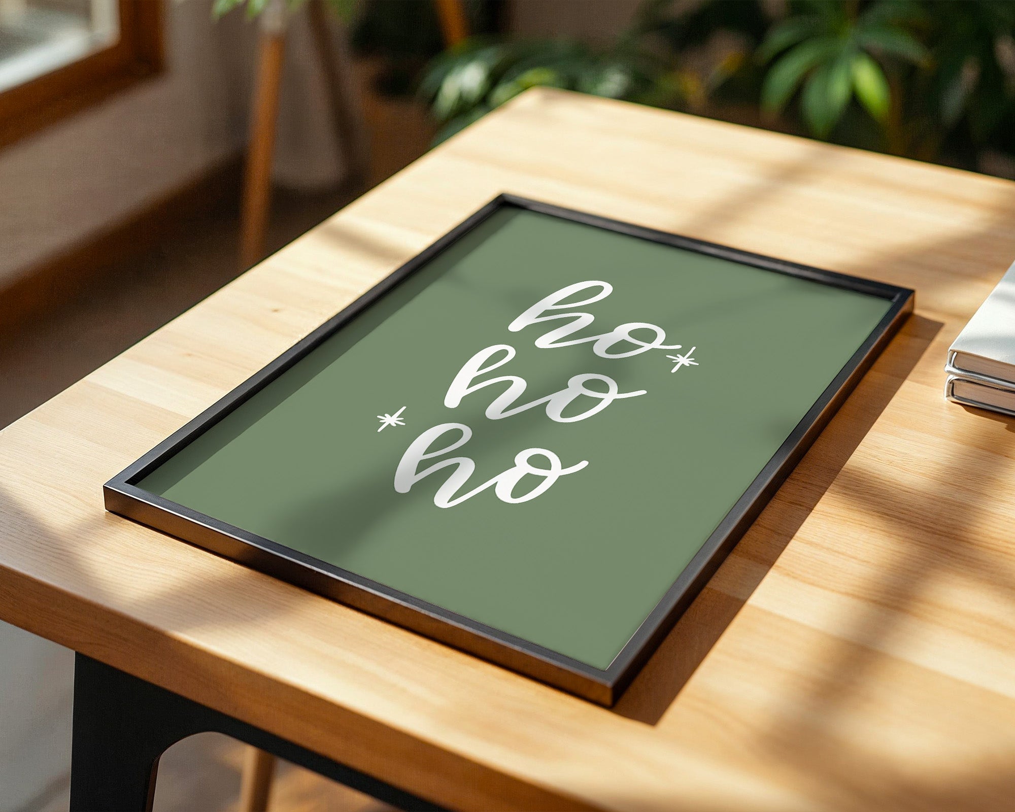 Ho Ho Ho Schrift grün