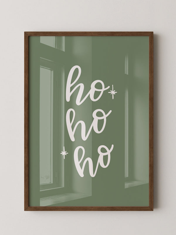 Ho Ho Ho Schrift grün