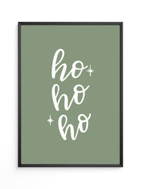 Ho Ho Ho Schrift grün