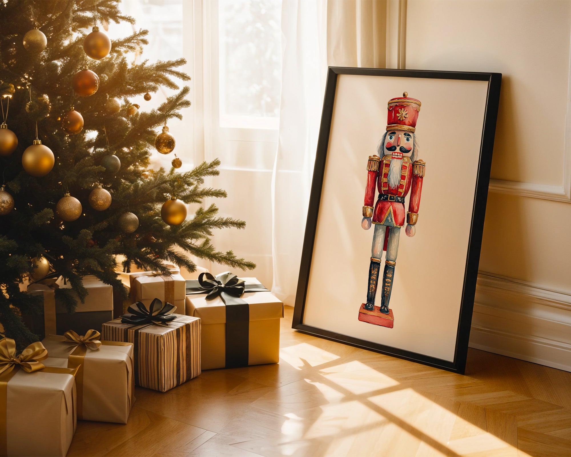 Nussknacker Bunt Aquarell Stil