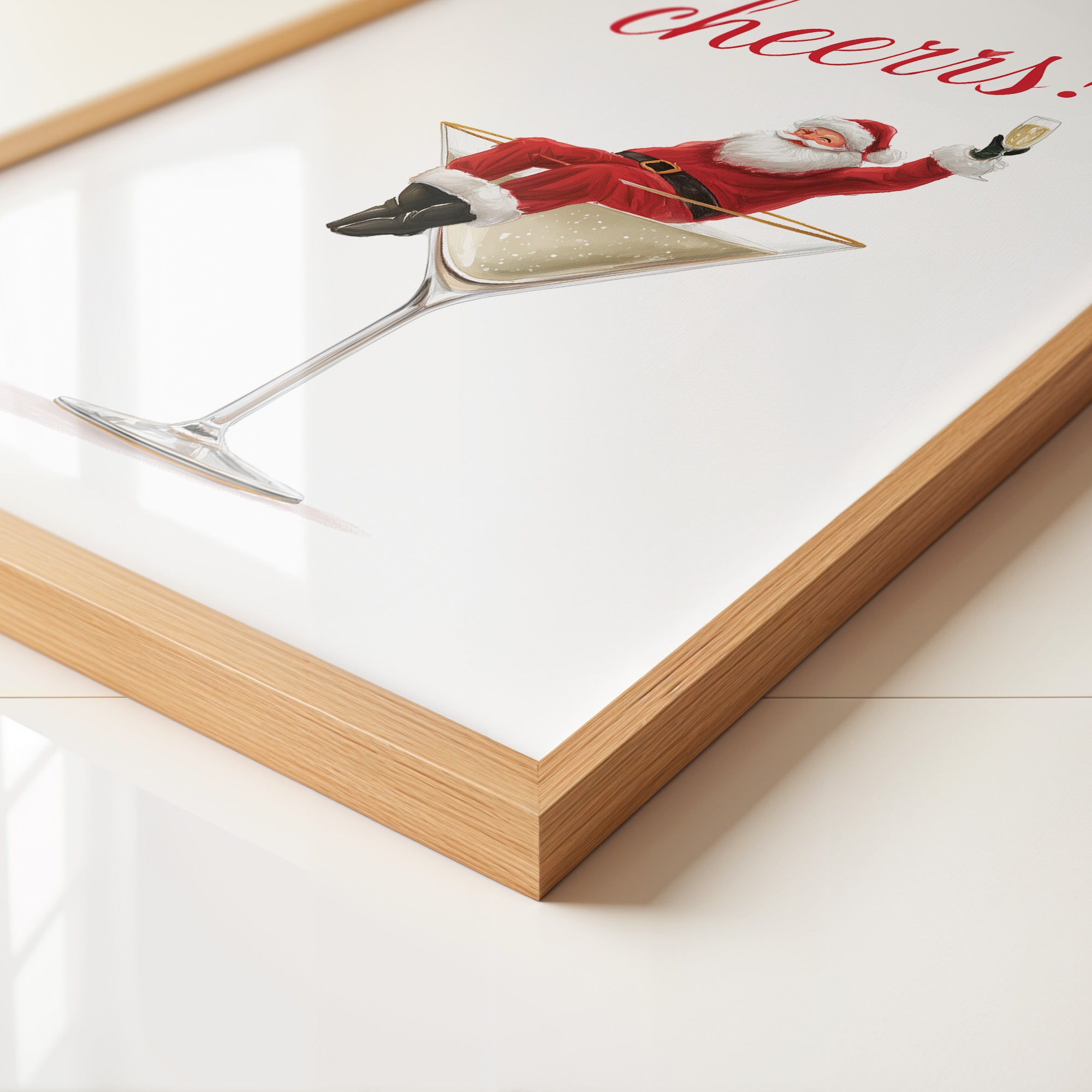 Weihnachtsmann Cocktail Kunst