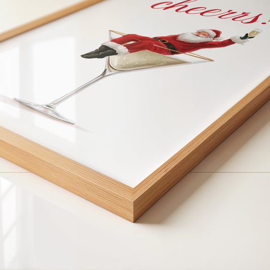 Weihnachtsmann Cocktail Kunst