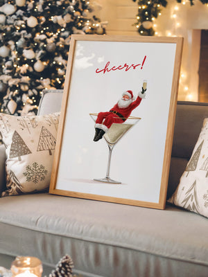 Weihnachtsmann Cocktail Kunst