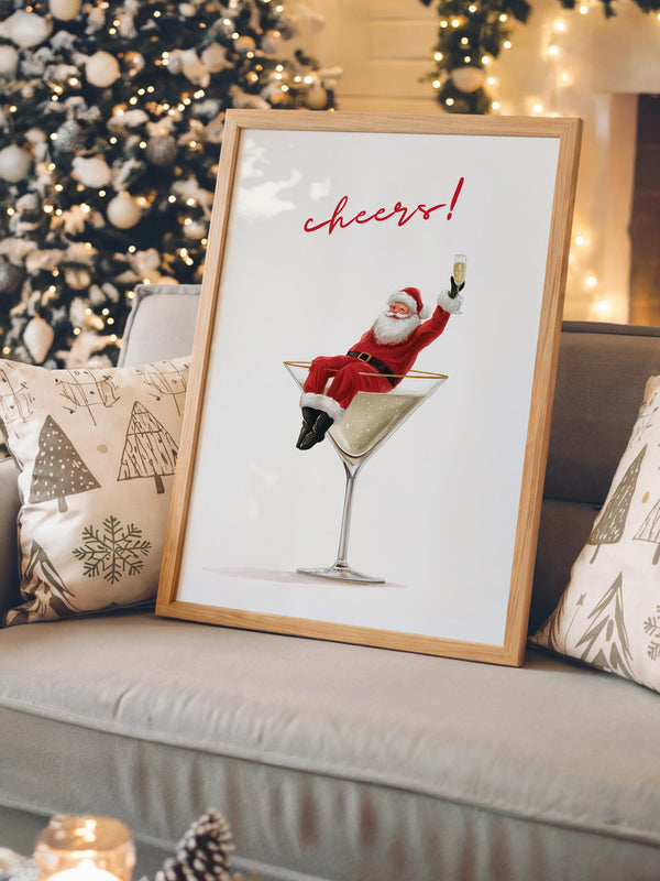 Weihnachtsmann Cocktail Kunst