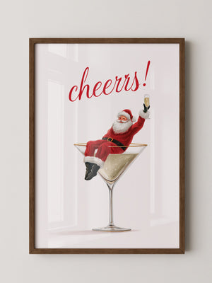 Weihnachtsmann Cocktail Kunst