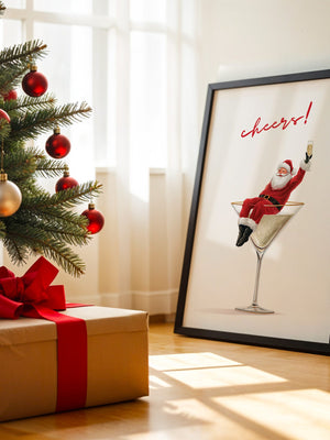 Weihnachtsmann Cocktail Kunst