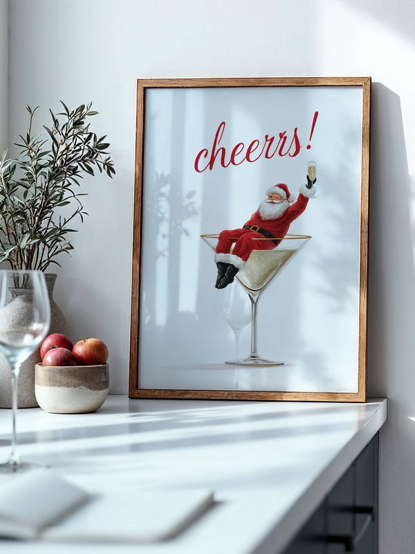 Weihnachtsmann Cocktail Kunst