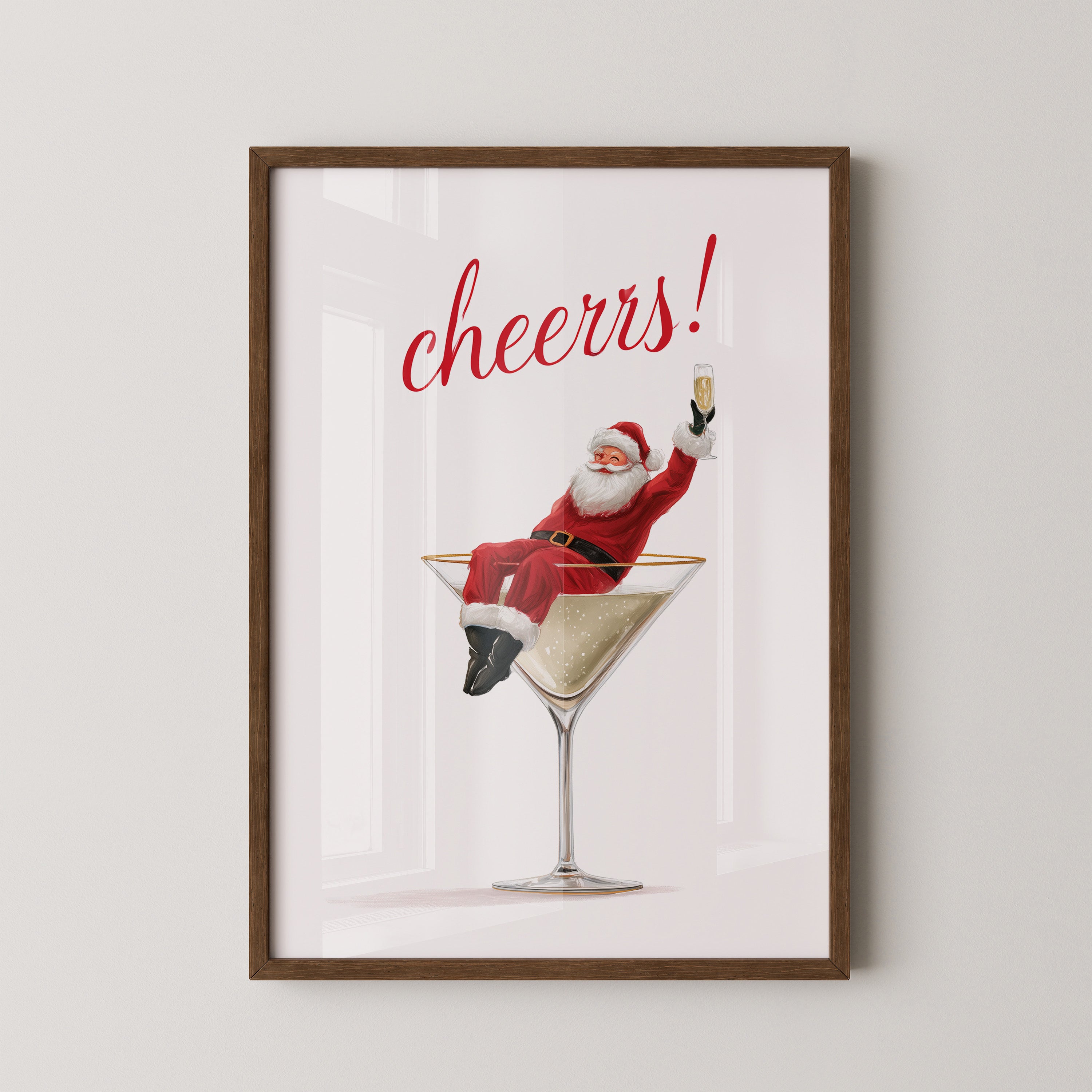 Weihnachtsmann Cocktail Kunst