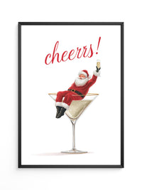 Weihnachtsmann Cocktail Kunst