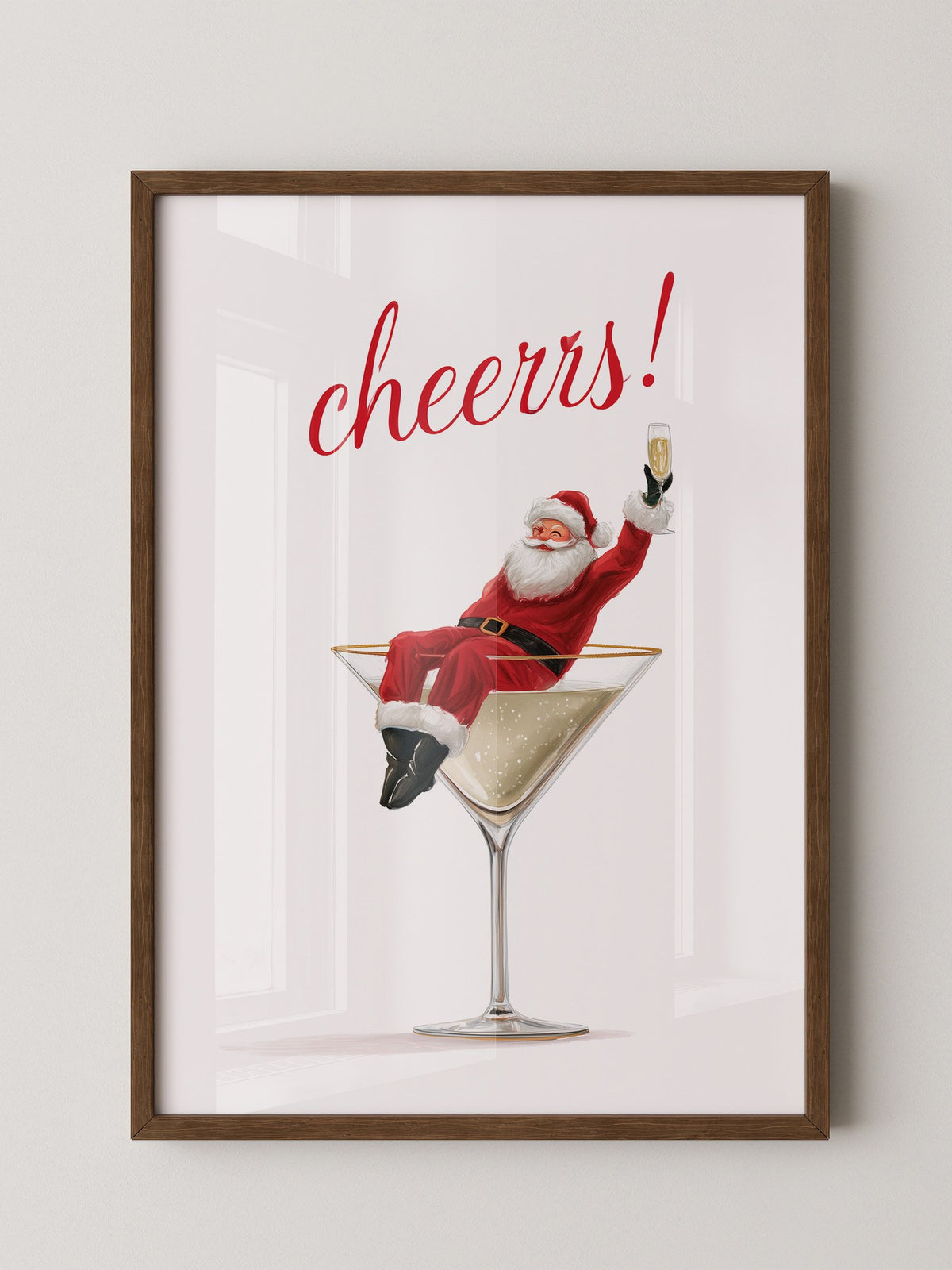 Weihnachtsmann Cocktail Kunst