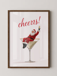 Weihnachtsmann Cocktail Kunst