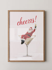 Weihnachtsmann Cocktail Kunst