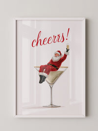 Weihnachtsmann Cocktail Kunst
