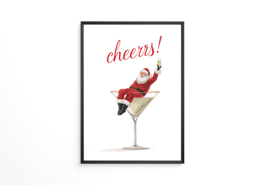 Weihnachtsmann Cocktail Kunst
