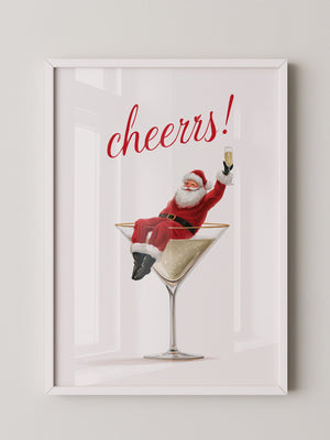 Weihnachtsmann Cocktail Kunst
