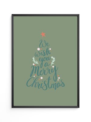 Weihnachtsbaum Schriftzug kreativ