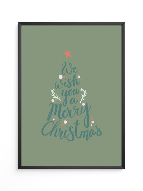 Weihnachtsbaum Schriftzug kreativ