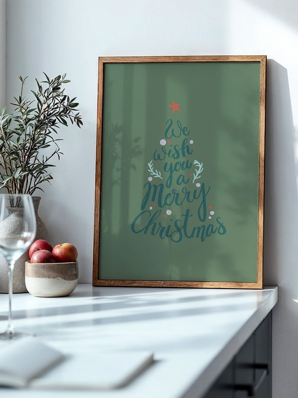 Weihnachtsbaum Schriftzug kreativ