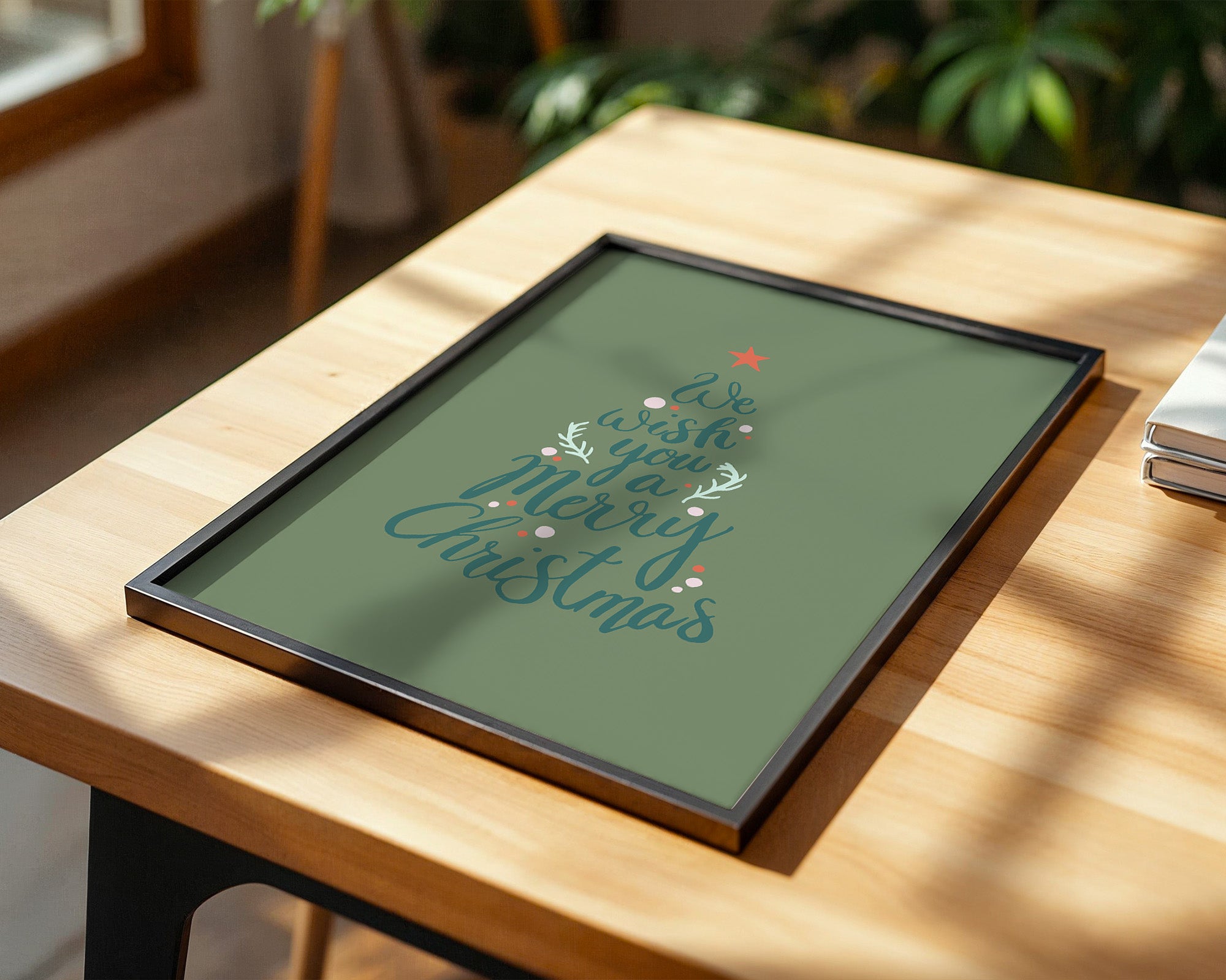 Weihnachtsbaum Schriftzug kreativ