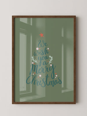 Weihnachtsbaum Schriftzug kreativ