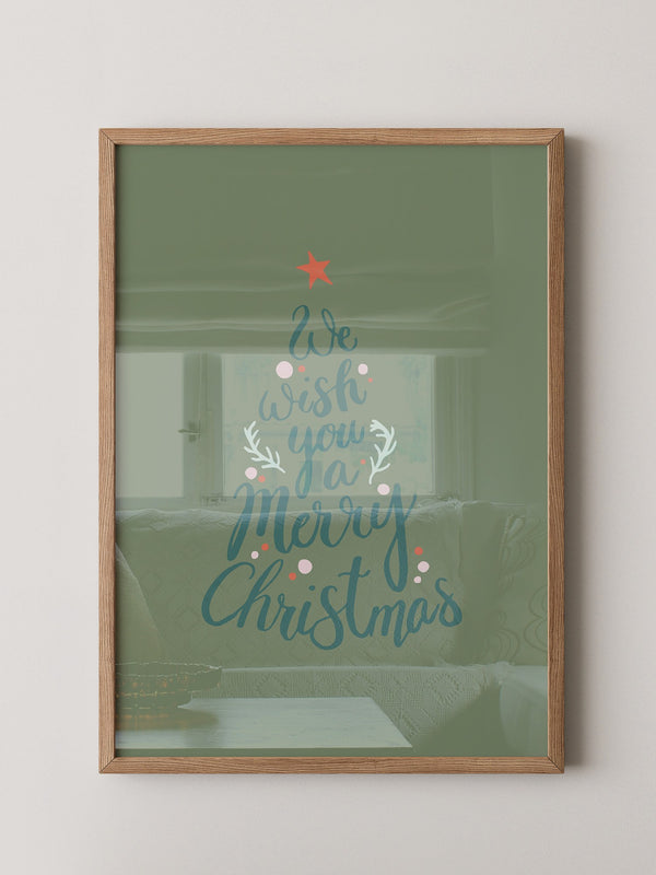 Weihnachtsbaum Schriftzug kreativ