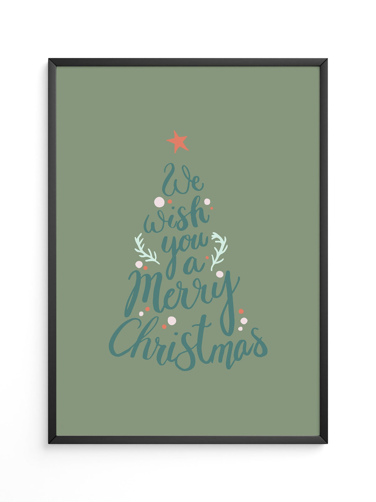 Weihnachtsbaum Schriftzug kreativ