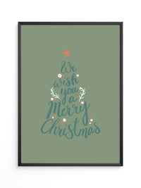 Weihnachtsbaum Schriftzug kreativ