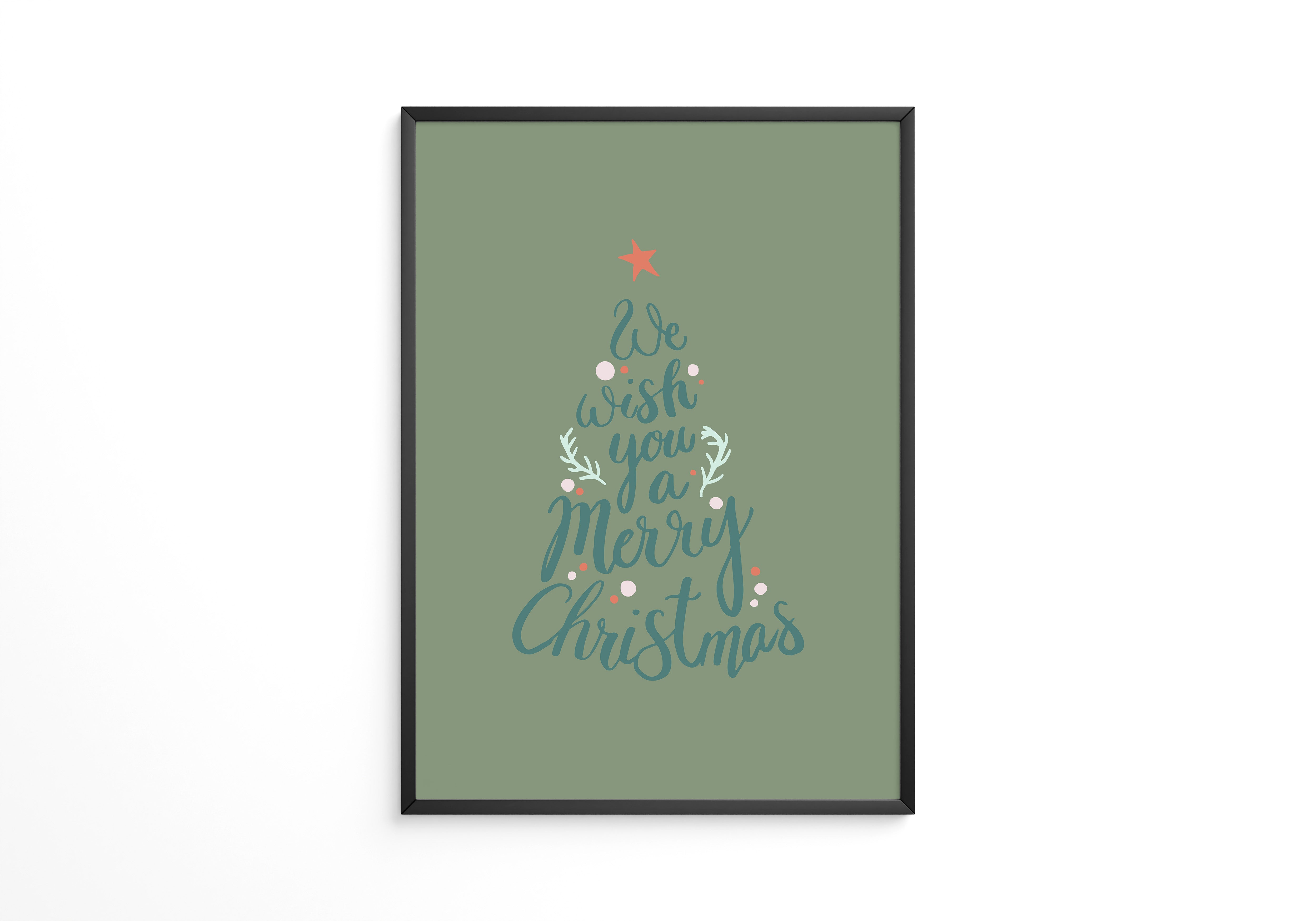 Weihnachtsbaum Schriftzug kreativ