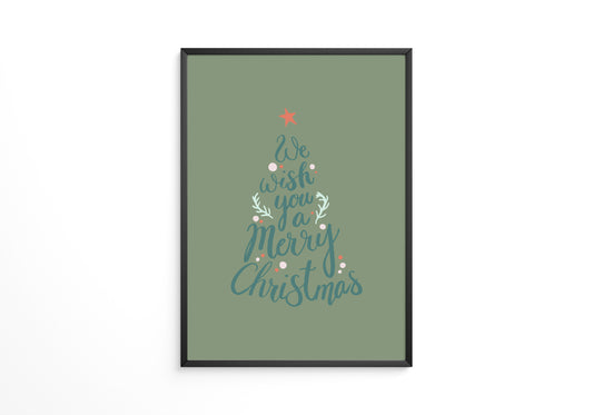 Weihnachtsbaum Schriftzug kreativ