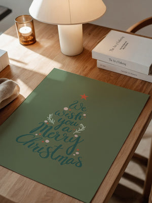 Weihnachtsbaum Schriftzug kreativ