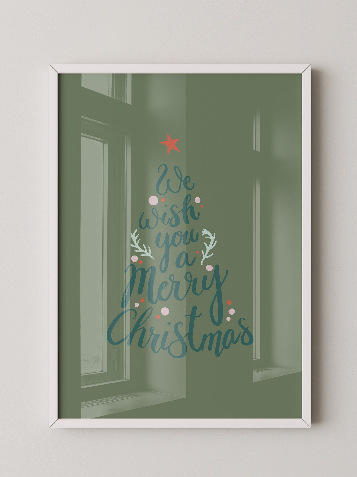 Weihnachtsbaum Schriftzug kreativ