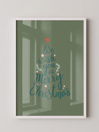 Weihnachtsbaum Schriftzug kreativ
