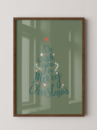 Weihnachtsbaum Schriftzug kreativ