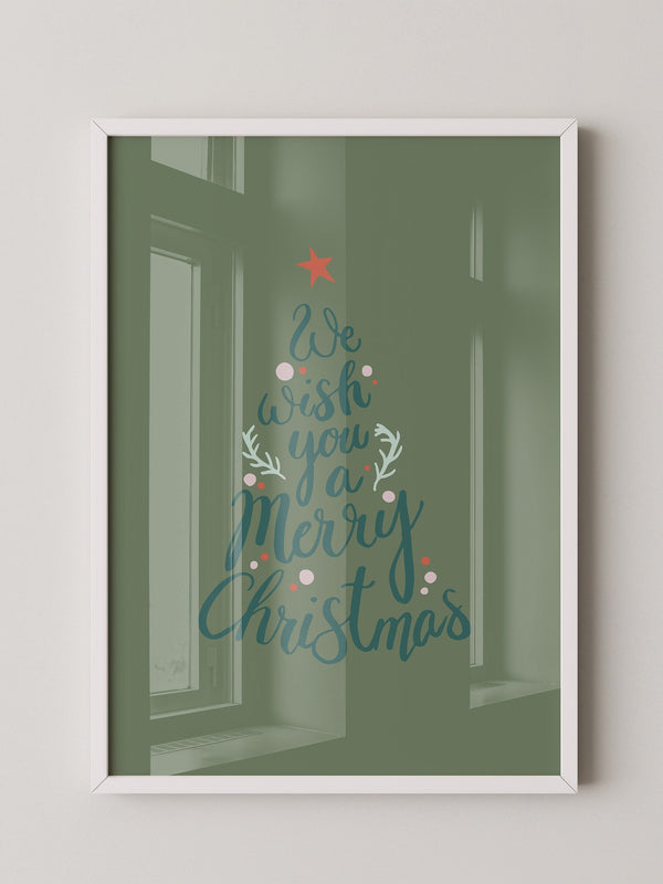 Weihnachtsbaum Schriftzug kreativ