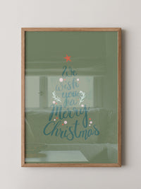 Weihnachtsbaum Schriftzug kreativ