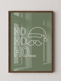 Weihnachtsmann Umriss Grün