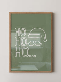 Weihnachtsmann Umriss Grün